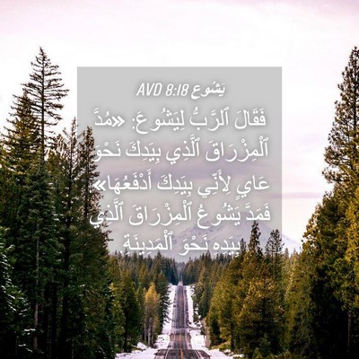 Picture 04 - يَشُوع 8:18 AVD - فَقَالَ ٱلرَّبُّ - Bible Verse Picture