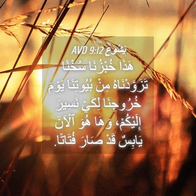 Picture 04 - يَشُوع 9:12 AVD - هَذَا خُبْزُنَا سُخْنًا - Bible Verse Picture