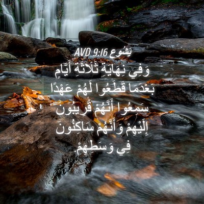 Picture 04 - يَشُوع 9:16 AVD - وَفِي نِهَايَةِ ثَلَاثَةِ - Bible Verse Picture