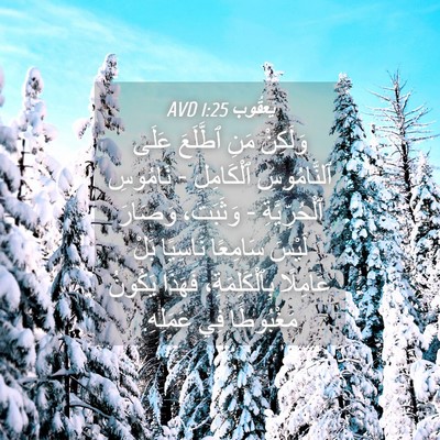 Picture 04 - يَعقُوب 1:25 AVD - وَلَكِنْ مَنِ ٱطَّلَعَ - Bible Verse Picture