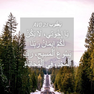 Picture 04 - يَعقُوب 2:1 AVD - يَا إِخْوَتِي، لَا يَكُنْ - Bible Verse Picture