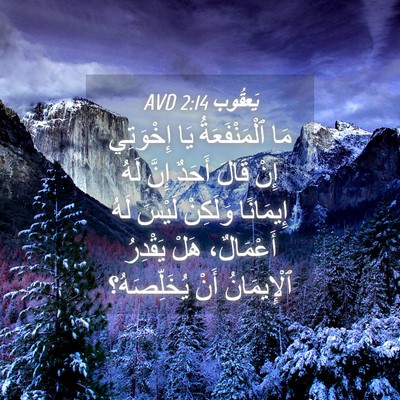 Picture 04 - يَعقُوب 2:14 AVD - مَا ٱلْمَنْفَعَةُ يَا - Bible Verse Picture
