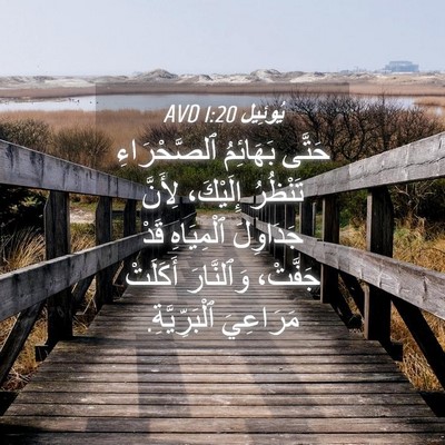 Picture 04 - يُوئِيل 1:20 AVD - حَتَّى بَهَائِمُ - Bible Verse Picture