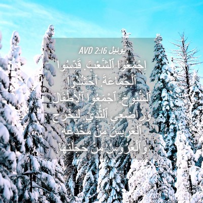 Picture 04 - يُوئِيل 2:16 AVD - اِجْمَعُوا ٱلشَّعْبَ. - Bible Verse Picture