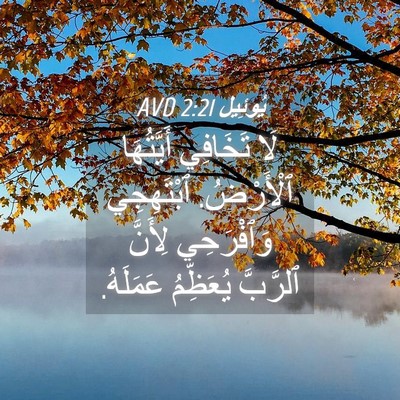 Picture 04 - يُوئِيل 2:21 AVD - لَا تَخَافِي أَيَّتُهَا - Bible Verse Picture