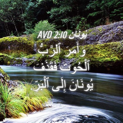 Picture 04 - يُونَان 2:10 AVD - وَأَمَرَ ٱلرَّبُّ - Bible Verse Picture