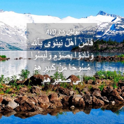 Picture 04 - يُونَان 3:5 AVD - فَآمَنَ أَهْلُ نِينَوَى - Bible Verse Picture