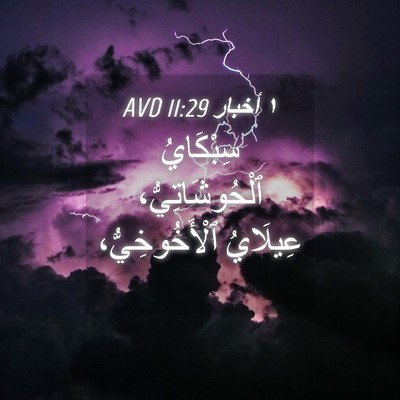 Picture 04 - ١ أخبار 11:29 AVD - سِبْكَايُ ٱلْحُوشَاتِيُّ، - Bible Verse Picture