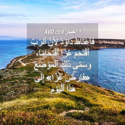 Picture 04 - ١ أخبار 13:11 AVD - فَٱغْتَاظَ دَاوُدُ - Bible Verse Picture
