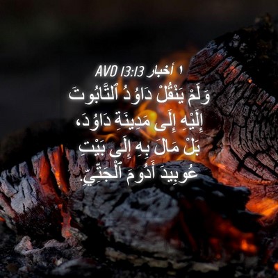 Picture 04 - ١ أخبار 13:13 AVD - وَلَمْ يَنْقُلْ دَاوُدُ - Bible Verse Picture