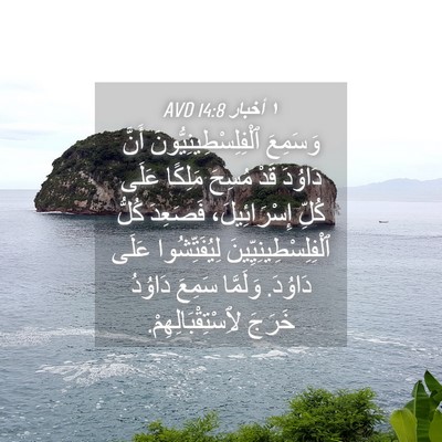 Picture 04 - ١ أخبار 14:8 AVD - وَسَمِعَ - Bible Verse Picture