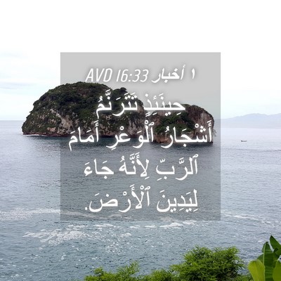 Picture 04 - ١ أخبار 16:33 AVD - حِينَئِذٍ تَتَرَنَّمُ - Bible Verse Picture