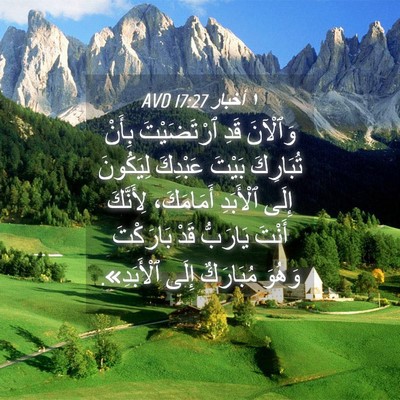 Picture 04 - ١ أخبار 17:27 AVD - وَٱلْآنَ قَدِ ٱرْتَضَيْتَ - Bible Verse Picture