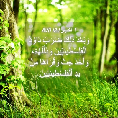 Picture 04 - ١ أخبار 18:1 AVD - وَبَعْدَ ذَلِكَ ضَرَبَ - Bible Verse Picture