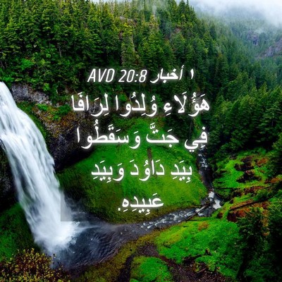 Picture 04 - ١ أخبار 20:8 AVD - هَؤُلَاءِ وُلِدُوا - Bible Verse Picture