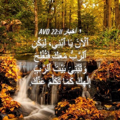 Picture 04 - ١ أخبار 22:11 AVD - ٱلْآنَ يَا ٱبْنِي، - Bible Verse Picture