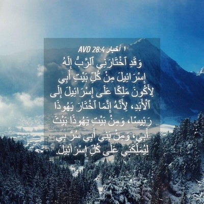 Picture 04 - ١ أخبار 28:4 AVD - وَقَدِ ٱخْتَارَنِي - Bible Verse Picture