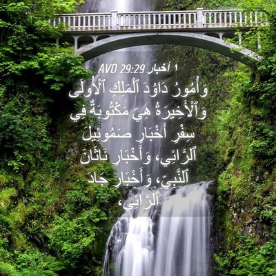 Picture 04 - ١ أخبار 29:29 AVD - وَأُمُورُ دَاوُدَ - Bible Verse Picture