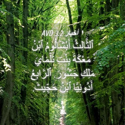 Picture 04 - ١ أخبار 3:2 AVD - ٱلثَّالِثُ أَبْشَالُومُ - Bible Verse Picture
