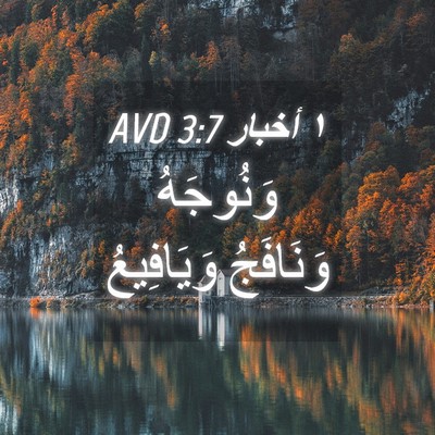 Picture 04 - ١ أخبار 3:7 AVD - وَنُوجَهُ وَنَافَجُ - Bible Verse Picture