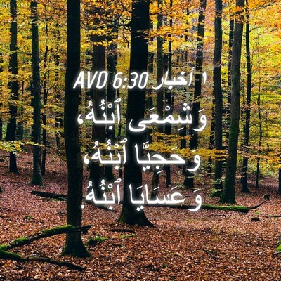 Picture 04 - ١ أخبار 6:30 AVD - وَشِمْعَى ٱبْنُهُ، - Bible Verse Picture