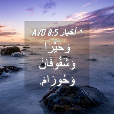 Picture 04 - ١ أخبار 8:5 AVD - وَحَيْرَا وَشَفُوفَانَ - Bible Verse Picture
