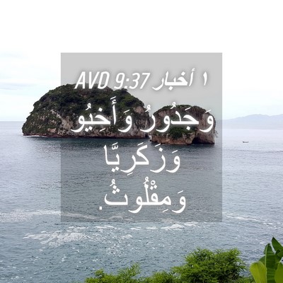 Picture 04 - ١ أخبار 9:37 AVD - وَجَدُورُ وَأَخِيُو - Bible Verse Picture