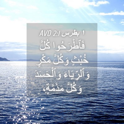 Picture 04 - ١ بطرس 2:1 AVD - فَٱطْرَحُوا كُلَّ خُبْثٍ - Bible Verse Picture