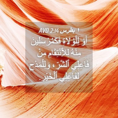 Picture 04 - ١ بطرس 2:14 AVD - أَوْ لِلْوُلَاةِ - Bible Verse Picture