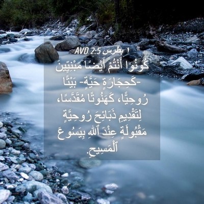 Picture 04 - ١ بطرس 2:5 AVD - كُونُوا أَنْتُمْ أَيْضًا - Bible Verse Picture