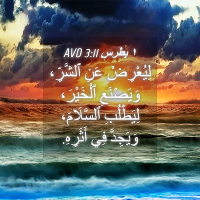 Picture 04 - ١ بطرس 3:11 AVD - لِيُعْرِضْ عَنِ ٱلشَّرِّ، - Bible Verse Picture