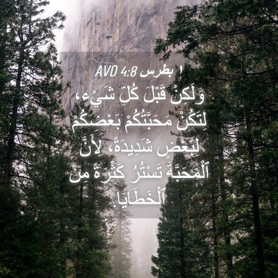 Picture 04 - ١ بطرس 4:8 AVD - وَلَكِنْ قَبْلَ كُلِّ - Bible Verse Picture