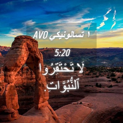 Picture 04 - ١ تسالونيكي 5:20 AVD - لَا تَحْتَقِرُوا - Bible Verse Picture