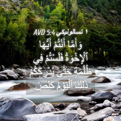 Picture 04 - ١ تسالونيكي 5:4 AVD - وَأَمَّا أَنْتُمْ - Bible Verse Picture