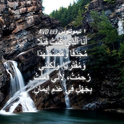 Picture 04 - ١ تيموثاوس 1:13 AVD - أَنَا ٱلَّذِي كُنْتُ - Bible Verse Picture