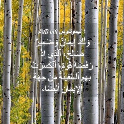 Picture 04 - ١ تيموثاوس 1:19 AVD - وَلَكَ إِيمَانٌ وَضَمِيرٌ - Bible Verse Picture