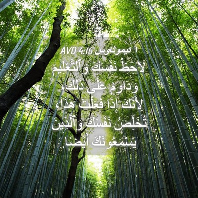 Picture 04 - ١ تيموثاوس 4:16 AVD - لَاحِظْ نَفْسَكَ - Bible Verse Picture