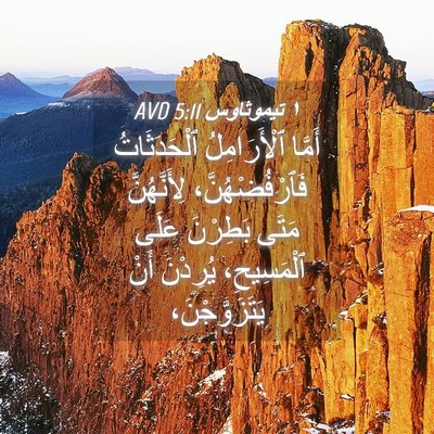 Picture 04 - ١ تيموثاوس 5:11 AVD - أَمَّا ٱلْأَرَامِلُ - Bible Verse Picture