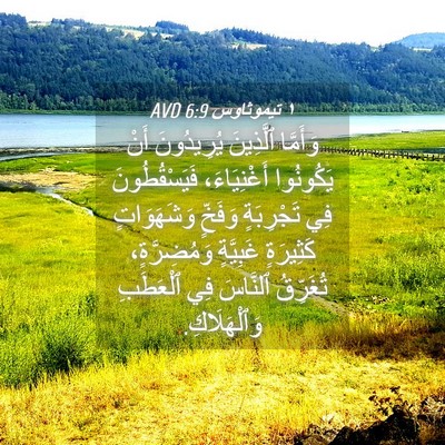 Picture 04 - ١ تيموثاوس 6:9 AVD - وَأَمَّا ٱلَّذِينَ - Bible Verse Picture