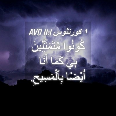 Picture 04 - ١ كورنثوس 11:1 AVD - كُونُوا مُتَمَثِّلِينَ - Bible Verse Picture