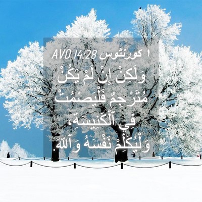 Picture 04 - ١ كورنثوس 14:28 AVD - وَلَكِنْ إِنْ لَمْ يَكُنْ - Bible Verse Picture