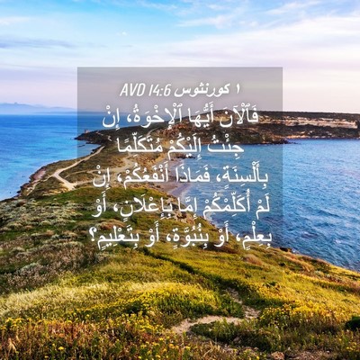 Picture 04 - ١ كورنثوس 14:6 AVD - فَٱلْآنَ أَيُّهَا - Bible Verse Picture