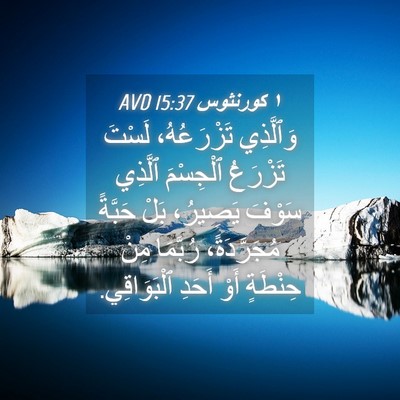 Picture 04 - ١ كورنثوس 15:37 AVD - وَٱلَّذِي تَزْرَعُهُ، - Bible Verse Picture