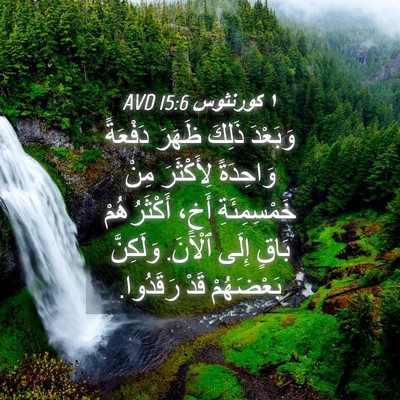 Picture 04 - ١ كورنثوس 15:6 AVD - وَبَعْدَ ذَلِكَ ظَهَرَ - Bible Verse Picture