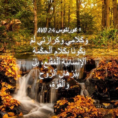 Picture 04 - ١ كورنثوس 2:4 AVD - وَكَلَامِي وَكِرَازَتِي - Bible Verse Picture