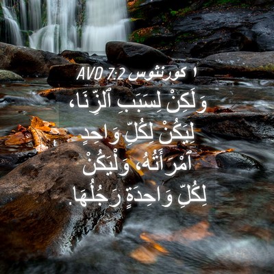 Picture 04 - ١ كورنثوس 7:2 AVD - وَلَكِنْ لِسَبَبِ - Bible Verse Picture