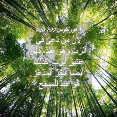 Picture 04 - ١ كورنثوس 7:22 AVD - لِأَنَّ مَنْ دُعِيَ فِي - Bible Verse Picture
