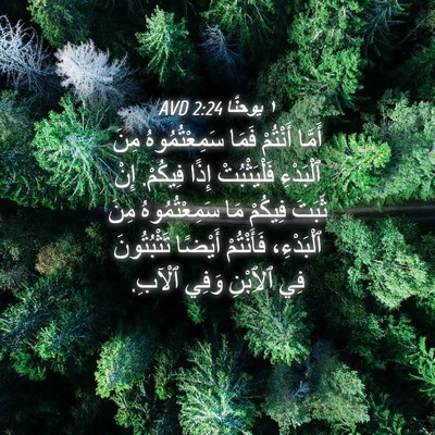 Picture 04 - ١ يوحنَّا 2:24 AVD - أَمَّا أَنْتُمْ فَمَا - Bible Verse Picture