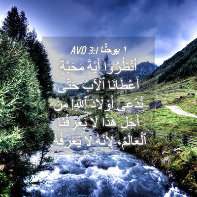 Picture 04 - ١ يوحنَّا 3:1 AVD - اُنْظُرُوا أَيَّةَ - Bible Verse Picture