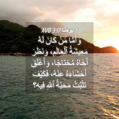 Picture 04 - ١ يوحنَّا 3:17 AVD - وَأَمَّا مَنْ كَانَ لَهُ - Bible Verse Picture